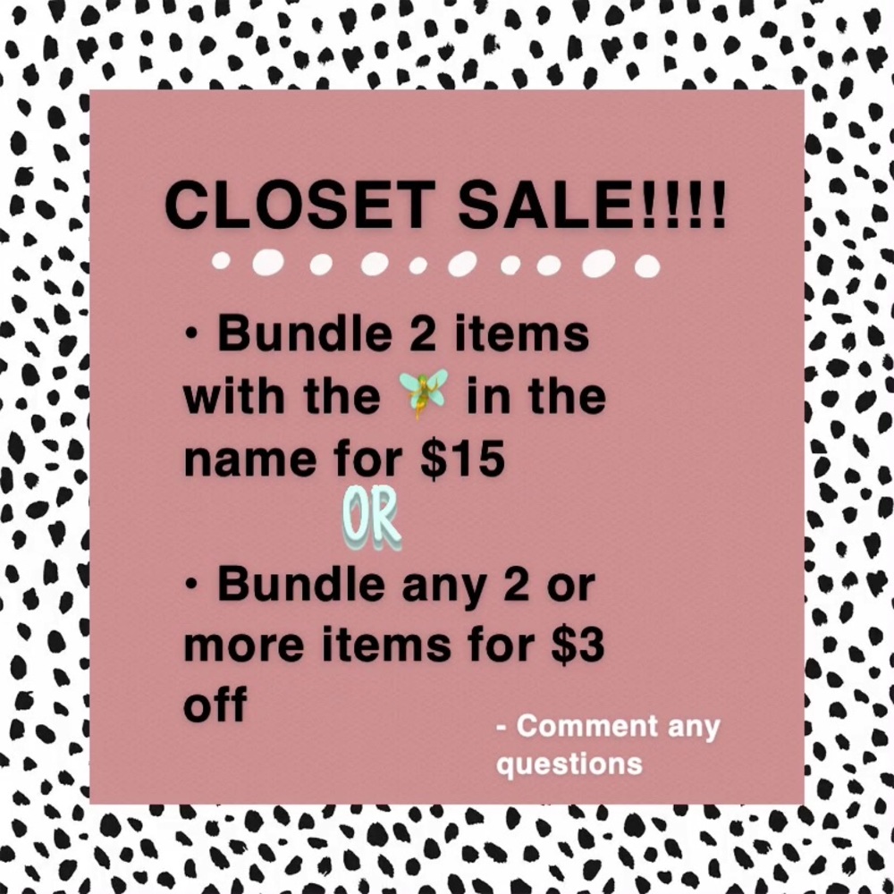 CLOSET CLEAN OUT SALE!!!!